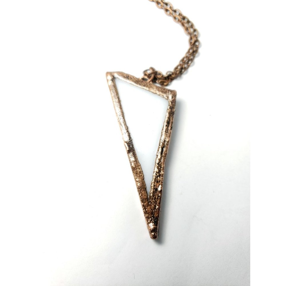 Geometric Copper Necklace - Picture 7 of 8